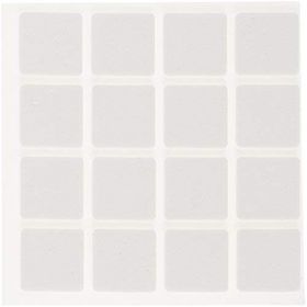 Adilon 16'lı 25x25 mm Kare Beyaz Eva Bazlı Keçe