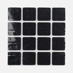 Adilon 16'lı 25x25 mm Kare Siyah Eva Bazlı Keçe