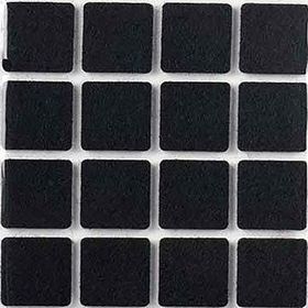 Adilon 25x25 mm 16'li Siyah Yapışkanlı Keçe