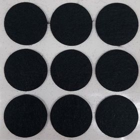 Adilon 35x35 mm 9'lu Siyah Yapışkanlı Keçe