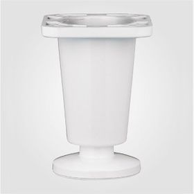 Adilon Beyaz 10 cm Geniş Konik Ayak