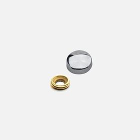 Adilon Metal 4'lü 13 mm Siyah Vida Kapağı
