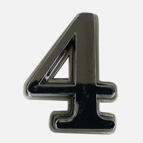 Adilon Plastik Mat Krom 4 Rakamı