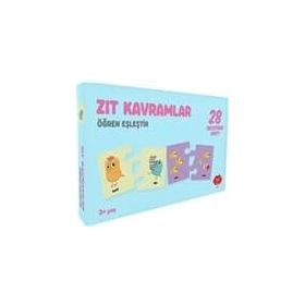 Adım Adım 3+ Yaş Zıt Kavramlar - Öğren Eşleştir