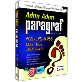 Adım Adım Paragraf YGS-LYS-KPSS-ALES-DGS-JANA-PMYO - Ali Pehlıvan
