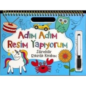 Adım Adım Resim Yapıyorum Silinebilir Etkinlik Kitabım Net Çocuk Yayınları