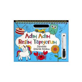 Adım Adım Resim Yapıyorum Silinebilir Etkinlik Kitabım Net Çocuk Yayınları