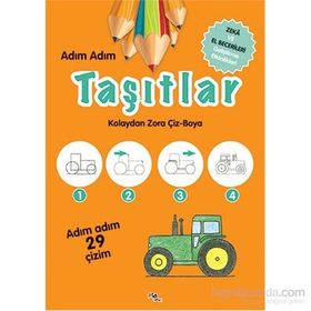 Adım Adım Taşıtlar - Zeka ve El Becerileri Geliştirme Etkinlikleri - Kolektif