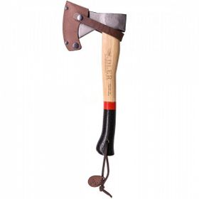 Adler Rheinland 600 g Ağaç Sap 36 cm Kırmızı/Siyah Deri Kılıflı Balta