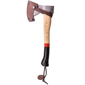 Adler Rheinland 600 g Ağaç Sap 36 cm Kırmızı/Siyah Deri Kılıflı Balta