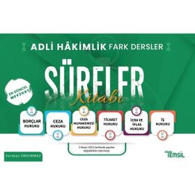 Adli Hakimlik Fark Dersler Süreler Kitabı Temsil Kitap