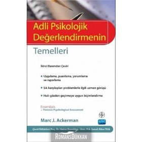 Adli Psikolojik Değerlendirmenin Temelleri - Marc J. Ackerman