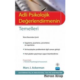 Adli Psikolojik Değerlendirmenin Temelleri - Marc J. Ackerman