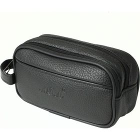 ADM Tommy Düz Suni Deri Seyahat El Siyah Tıraş Çantası