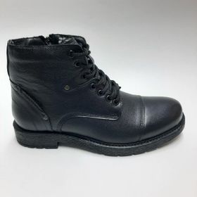 Adnan Bozkaya C-15680324 Siyah Hakiki Deri Kışlık Erkek Bot