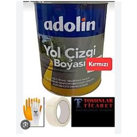 Adolin 3 kg Kırmızı Yol Çizgi Boyası