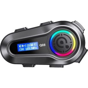 Adonis Q08 - Siyah Blic Otomotosiklet Bluetooth Kask Kulaklık Tekli Intercom