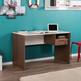 Adore Concept Beyaz Kilitli Çekmeceli Çalışma Masası