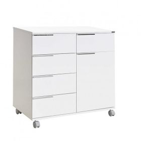 Adore Diamond MDL-05-BY-1-2 Lake Beyaz 5 Çekmeceli Banyo Dolabı