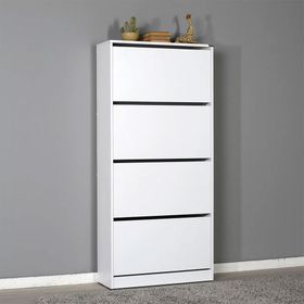 Adore Flat Duo Kapaklı 4 Katlı Geniş Ayakkabılık