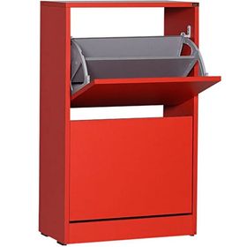 Adore Flat Duo Kırmızı 2 Katlı Ayakkabılık Dolabı