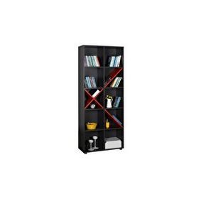 Adore Gaming Antrasit Kırmızı 75x188x30 cm 10 Raflı Kitaplık