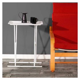 Adore Handy Mate Beyaz 52x66x32,5 cm Handy Mate Katlanabilir Tepsili Sehpa