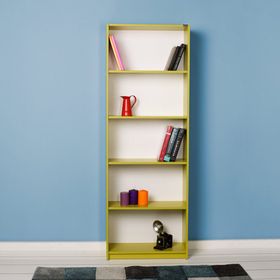 Adore MBK-05-YS-1 Yeşil Modern 5 Raflı Kitaplık