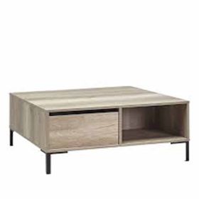 Adore Mobilya 90x42x90 cm Açık Ceviz Tori Kare Orta Sehpa