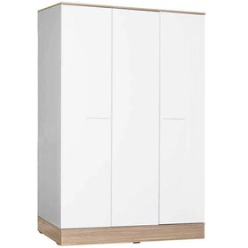 Adore Mobilya Base Beyaz 3 Kapılı İtalyan Meşe Gardrop
