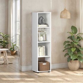 Adore Mobilya Cubic 36x140.5x30 cm Beyaz Kitaplık