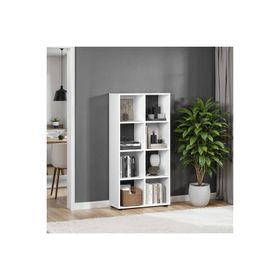 Adore Mobilya Cubic 70x140.5x30 cm Beyaz Kitaplık