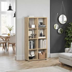 Adore Mobilya Cubic 70x140.5x30 cm Florida Meşe Kitaplık