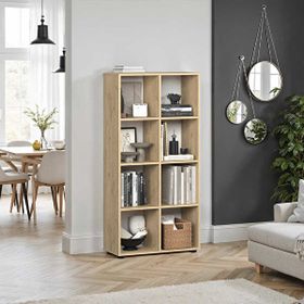 Adore Mobilya Cubic 70x140.5x30 cm Florida Meşe Kitaplık