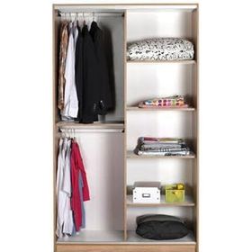 Adore Mobilya Elit Plus 120x207x52 cm Sonoma Aynalı Sürgülü Gardırop