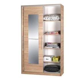 Adore Mobilya Elit Plus 120x207x52 cm Sonoma Aynalı Sürgülü Gardırop