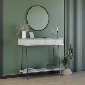 Adore Mobilya Elite 100x89x41 cm Vizon Siyah 2 Çekmeceli Dresuar