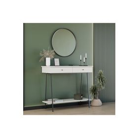 Adore Mobilya Elite 100x89x41 cm Vizon Siyah 2 Çekmeceli Dresuar
