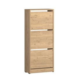 Adore Mobilya Flat Duo Florida Meşe 51x119x26 cm 3 Katlı Ayakkabılık