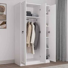 Adore Mobilya Hampton 3 Kapılı Mat Beyaz Gardırop