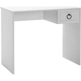 Adore Mobilya Hampton Mat Beyaz 90x75x51 cm Çekmeceli Çalışma Masası
