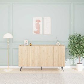 Adore Mobilya Luna 180x100x43 cm Florida Meşe 4 Kapaklı Konsol