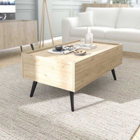 Adore Mobilya Luna Florida Meşe 103x44x60 cm Dikdörtgen Orta Sehpa