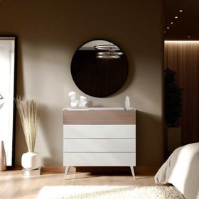 Adore Mobilya Milano Vizon Zebra 103x101x44 cm 4 Çekmeceli Şifonyer