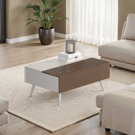 Adore Mobilya Milano Vizon Zebra 103x44x72 cm Çekmeceli Dikdörtgen Orta Sehpa