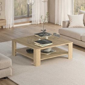 Adore Mobilya New Line Florida Meşe 90x42x90 cm Kare Orta Sehpa