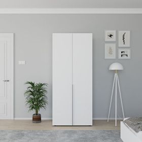 Adore Mobilya Oryana 2 Kapaklı 5 Bölmeli Mat Lake Beyaz Gardırop