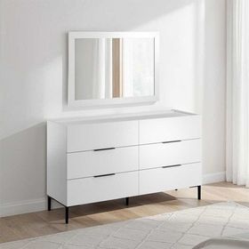 Adore Mobilya Oryana Diamond Beyaz 68x98x2 cm Ayna