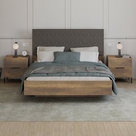 Adore Mobilya Oryana Koyu Ceviz 171x120x206 cm Çift Kişilik Karyola
