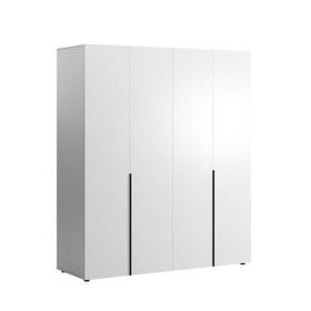Adore Mobilya Oryana Mat Lake Beyaz 90x210x62 cm 2 Kapaklı Gardrop